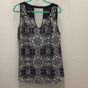 Versatile V neck with bling!